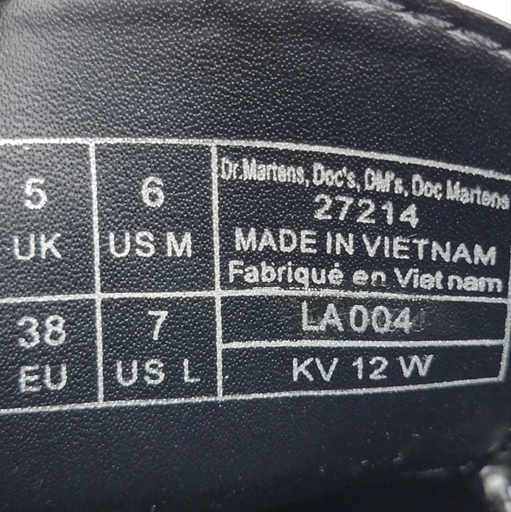 Dr Martens Vegan Low Boots Air Wair Air Cushion White  27214 Mens 6 Womens 7 New - Picture 4 of 9